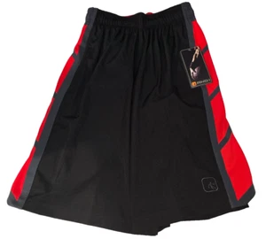 AND1 Pantaloncini Basket Sportivi Uomo Rosso/Nero Taglia S~ Nuovi - Foto 1 di 3