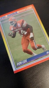 Tarjeta de novato de fútbol americano 1990 Score Ron Cox - Imagen 1 de 3