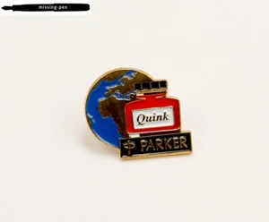 Seltene Parker Earth Quink Anstecknadel / Brosche in rot - Bild 1 von 3