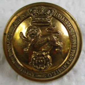Victorian British Army:"KINGS OWN ROYAL LANCASTER REGIMENT BUTTON" (Large, 25mm)