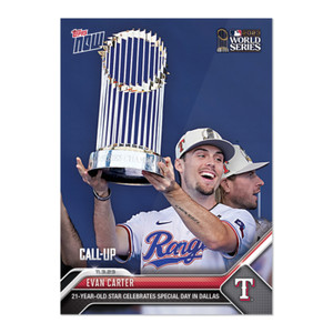 2023 Topps NOW OS-3 Evan Carter Celebrates Special Day WS -Free Shipping!