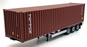 Solido 1/24 Scale S2400501 - 2021 Remorque Porte Container - Red - Picture 1 of 6