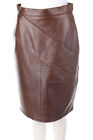 Styled By Maquette Leather Skirt Real Leather Vintage Asymmetrical Cut D 40
