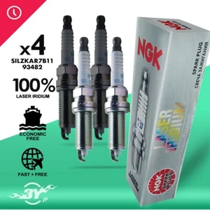 4PC NGK 93482 Spark Plugs SILZKAR7B11 LASER IRIDIUM Genuine Japan - Picture 1 of 6