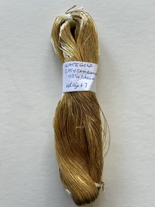 Japanese 'White Gold' Metallic Embroidery thread - Picture 1 of 14