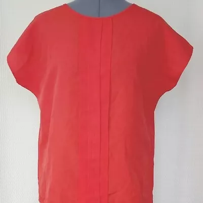 Blusa Hombro Caído Roja Favoritos De Colección con Frente Plisado 40" Busto Talla LG? Foto 1 de 4