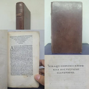 Utraque Ciceronis Rhetorica 1515 ~ Primera Edición Giunta ~ Raro Post Incunable - Imagen 1 de 14