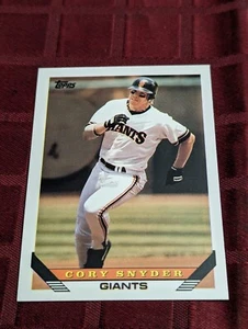 1993 Topps MLB Cory Snyder #254 San Francisco Giants (B) - Bild 1 von 2