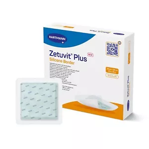Zetuvit Plus Silikonrand super saugfähiger Verband, 8 x 8 Zoll BX von 10 - Bild 1 von 1
