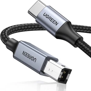 USB B to USB C Printer Cable 10 FT, Nylon Braided USB C to USB B Printer Cable f - Picture 1 of 3