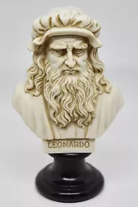 Busto di Leonardo da Vinci - Bust of Leonardo da Vinci (Made in Italy) NEW - Foto 1 di 3