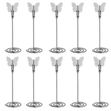30X(10Pcs Butterfly Place Card Holders Table Number Holders Table Card Hold A8L7