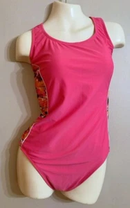 Traje de baño Catalina One Piece 1X 16W adelgazante sujetador incorporado control abdominal rosa - Imagen 1 de 6