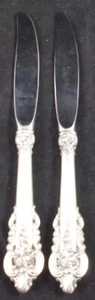 Wallace Grand Baroque Group of 2 Sterling Handled Modern Hollow Knives - Picture 1 of 4