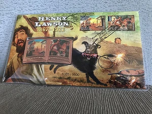 Nueva Cubierta de Medallón de Coleccionistas Henry Lawson Sellada 150 Aniversario de Henry Lawson - Imagen 1 de 3