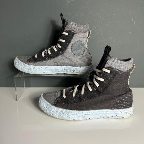 CONVERSE ALL STAR Top alti da donna in tela grigio taglia 4 5 37