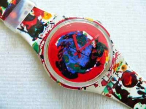 1992 Sam Francis. Es handelt sich um eine Sonderedition Swatch Uhr werkseitig versiegelte Box. Selten - Bild 1 von 7