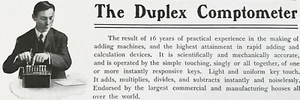 Antique 1905 DUPLEX COMPTOMETER Print Ad Felt&Tarrant Adding Machine Calculator - Picture 1 of 3