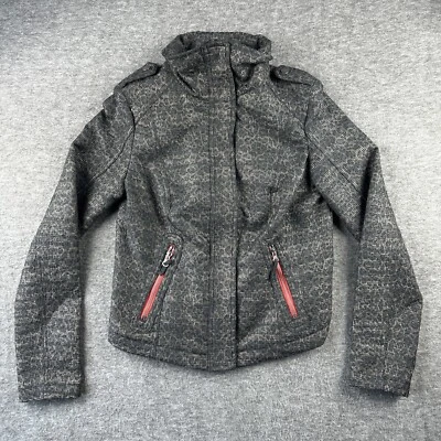 Free People We The Free Womens Leopard Print Pop Moto Jacket Zip Front Size 4 - Image 1 of 4