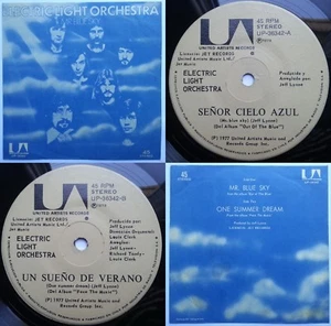 ELECTRIC LIGHT ORCHESTRA MR BLUE SKY 1978 SPANISH TITLES UNIQ PS! CHILEAN PRESS! - Picture 1 of 12