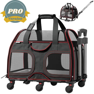 Used Katziela® Luxury Rider PRO Pet Carrier with Wheels&Double Telescopic Handle - Image 1 of 4