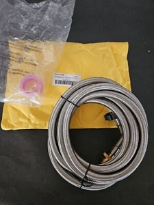 10 FOOT RV Propane Hose LP Gas Hose Stainless Steel Braided - Picture 1 of 4