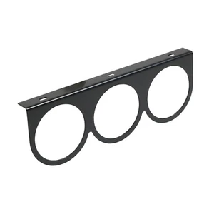 Gauge Panel Steel Black 3-Hole Fits Three 2-5/8" Gauges #G2993B-1 - Picture 1 of 1