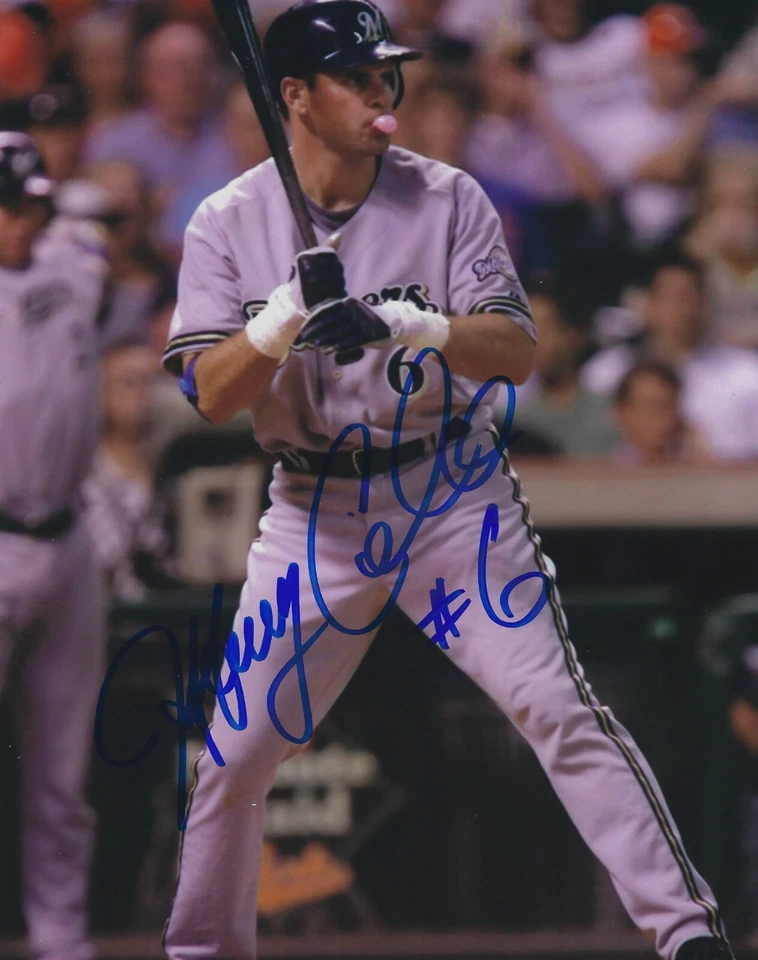 Foto 8x10 autografiada firmada por Jeff Cirillo - MLB Brewers Rockies Mariners con certificado de autenticidad Foto 1 de 1