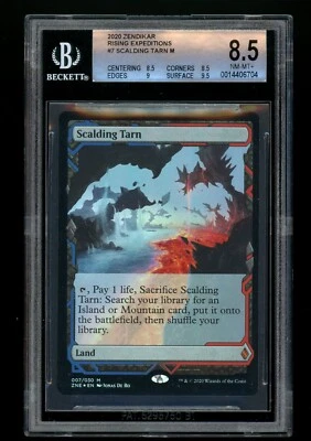 Scalding Tarn - Zendikar Rising Expeditions foil, BGS 8.5 NM-MT+. MTG (pop 1) - Image 1 of 2