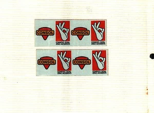 2 SCHÖNE NULL UNFÄLLE CONSOL KOHLE CO. KOHLEBERGBAU AUFKLEBER # 197 - Bild 1 von 1