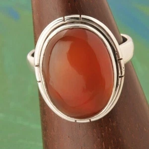Carnelian Gemsto925 Sterling Silver New Year Handmade Ring All Size BM-267 - Picture 1 of 4