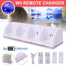 4 Rechargeable Battery for Nintendo Wii Remote Charger Dock Station Controller