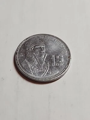 México - Moeda de 1 peso - 1987 - Lote BT318 - Imagem 1 de 2