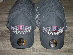 (Lot of 20) Boston Red Sox 2018 World Series Locker Room New Era Flex Hats - Picture 1 of 6