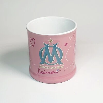 Mug tasse Rose Allez L' OM Supporter FOOT Cœur Rare Bleu Bol Publicitaire  - Photo 1/4