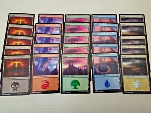 MTG -25 x Basic Land (5 each) FOIL - NM - English - Lot (Mix Editions possible) - Bild 1 von 1