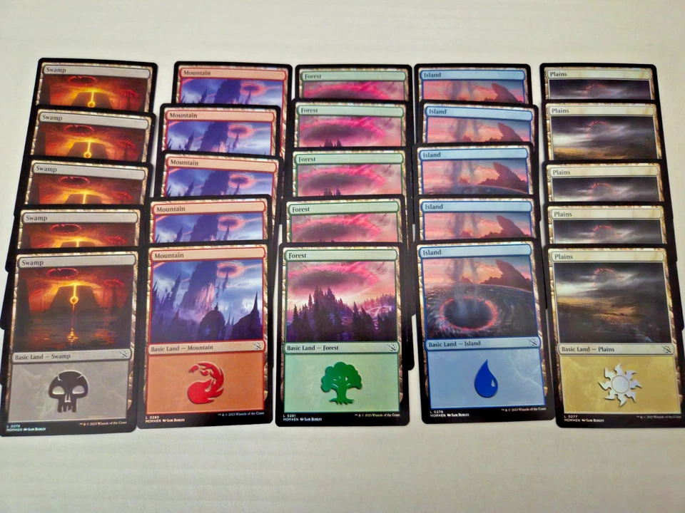MTG -25 x Basic Land (5 each) FOIL - NM - English - Lot (Mix Editions possible) - Bild 1 von 1
