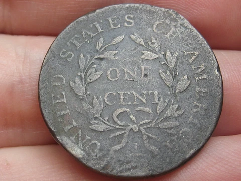 1796 Draped Bust Large Cent Penny- S-100 Cover