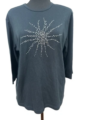 Top túnica vintage Patchington para mujer talla LG retro vibraciones brillante estrella estilizada Foto 1 de 4