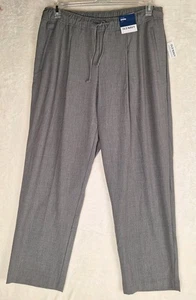 Pantalone donna Old Navy L grigio vita alta Billie gamba dritta alla caviglia nuovo con etichette - Foto 1 di 11