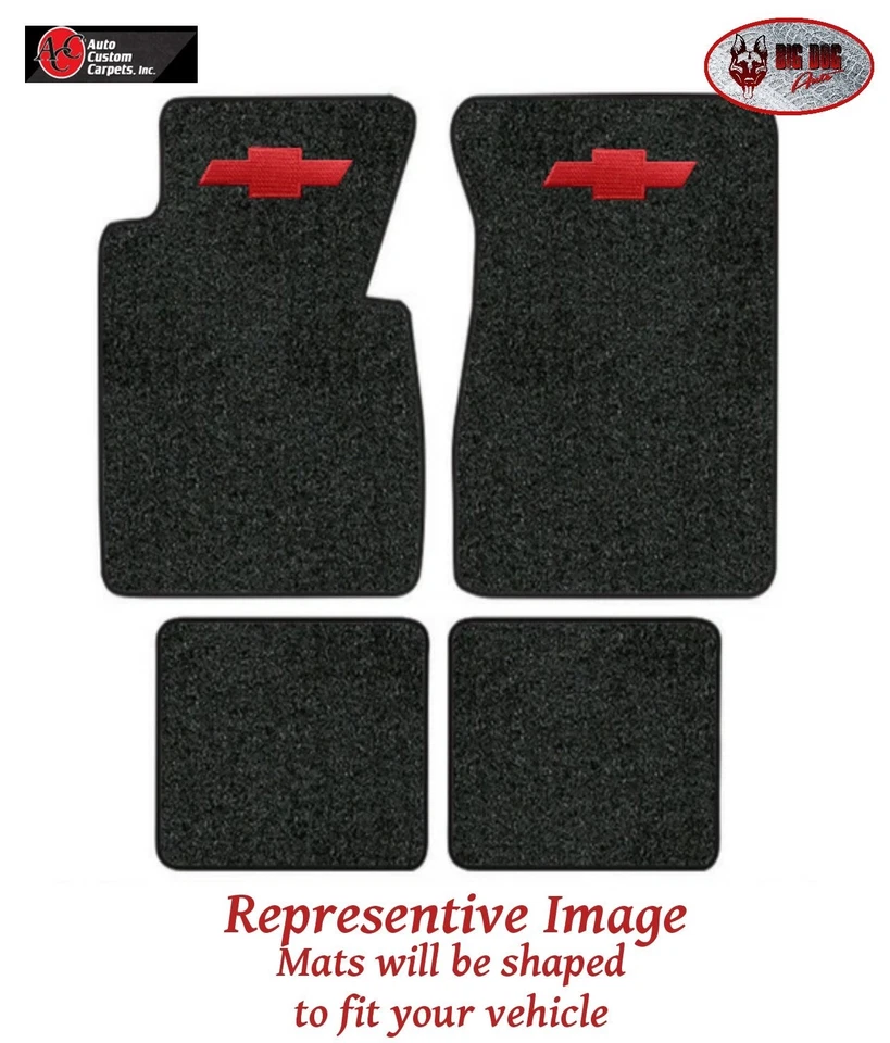 1957 Chevrolet Bel Air  Loop Carpet Floor Mat Set with Logo - ACC - Image 1 of 4