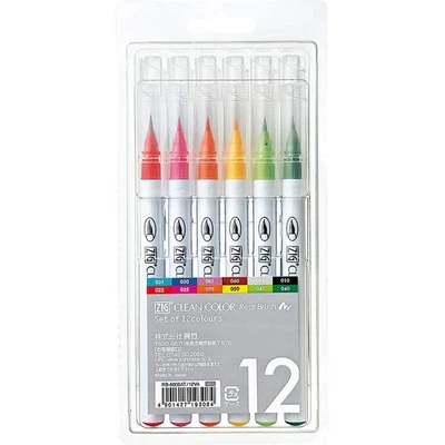 Clean Color Real Brush 12 Colors Watercolor Pens - Image 1 of 4