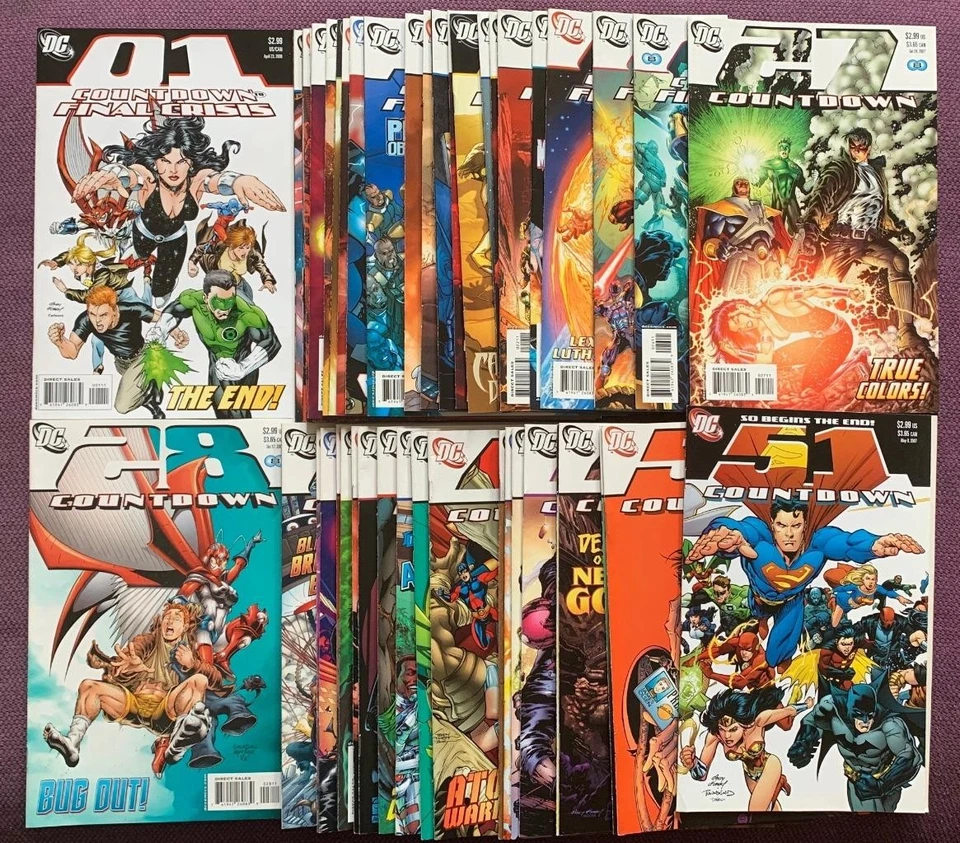 Countdown #1 to #51 complete series (DC 2007) 51 x FN- to NM comics. - Image 1 of 1