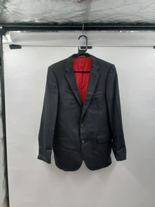 Hugo Boss Men's Blazer Black Red Lining Size 44 Suit Jacket - Picture 1 of 4