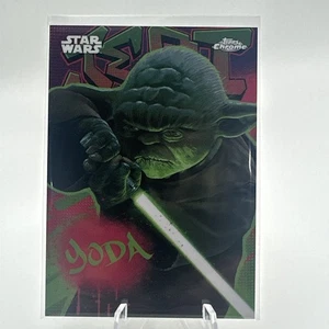 2025 Topps Chrome Star Wars Yoda #GG-21 Galactic Graffiti SSP - Bild 1 von 2
