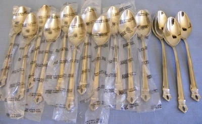 16 Vintage Ekco Eterna PADUA Stainless Steel Teaspoons ~ NOS - Image 1 of 4