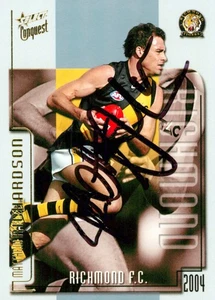 Signed 2004 Richmond Tigers AFL Select Conquest Card - Matthew Richardson - Bild 1 von 3