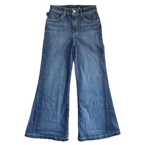 Jnco Jeans Womens Vivianite 29x30 Blue Modern Classics Dark Stone Wide Flared - Picture 1 of 11