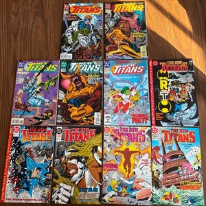 LOT OF 10 Comics - THE NEW TITANS - DC Comic Books 1989-90's COOL COLLECTIBLE - Picture 1 of 21