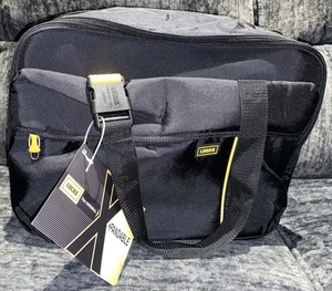 New W/Tags LUCAS Expandable Black Carry-On Bag W/ Zippers - 17”W X 13” H X 8”D - Picture 1 of 24